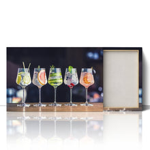 Load image into Gallery viewer, Gin in Wine Glasses on a Bar