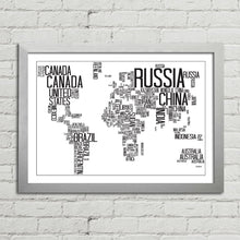 Load image into Gallery viewer, World Map with Country Names