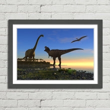 Load image into Gallery viewer, Dinosaur Brachiosaurus T Rex Pterodactyl
