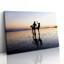 Load image into Gallery viewer, Children Playing on Beach Silhouette