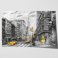 Load image into Gallery viewer, New York Street Empire State Oil Painting