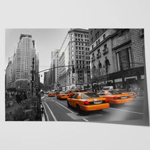Load image into Gallery viewer, New York Taxis in Manhattan Yellow Taxi
