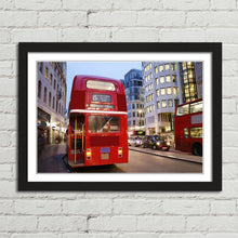 Load image into Gallery viewer, Rear View Red Bus in London