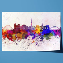 Load image into Gallery viewer, Newcastle Skyline Watercolour Paint