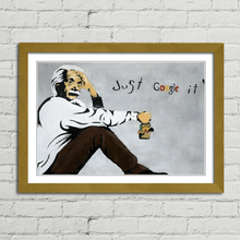 Load image into Gallery viewer, Einstein Just Google It Banksy