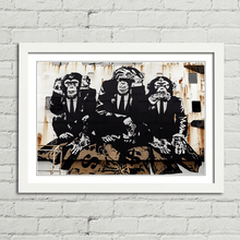 Load image into Gallery viewer, 3 Wise Monkeys Banksy