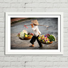 Load image into Gallery viewer, Hanoi Market Flower Seller