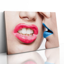 Load image into Gallery viewer, Girl Mouths Kissing Lips