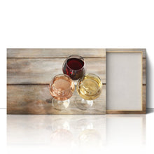 Load image into Gallery viewer, Glasses of White, Red, and Rose Wine