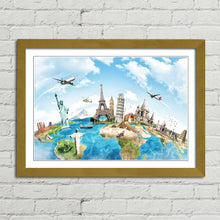 Load image into Gallery viewer, Travel the World Monuments Map