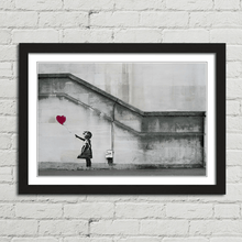 Load image into Gallery viewer, Banksy Heart Balloon Girl
