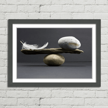 Load image into Gallery viewer, Feather and Stone Balance