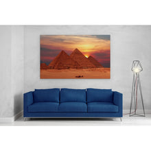 Load image into Gallery viewer, Ancient Pyramids at Sunset Giza
