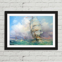 Load image into Gallery viewer, Galleon on the Ocean Oil Painting