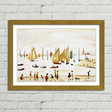 Load image into Gallery viewer, LS Lowry Yachts Painting