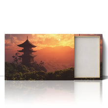 Load image into Gallery viewer, Chinese House at Sunset