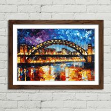 Load image into Gallery viewer, Tyne Bridge Leonid Afremov Inspired