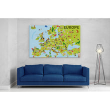 Load image into Gallery viewer, Europe Map Kids Learning Nationalities