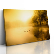 Load image into Gallery viewer, Golden Morning Fog Duck Pond