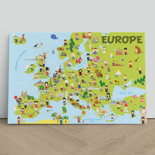 Load image into Gallery viewer, Europe Map Kids Learning Nationalities