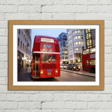 Load image into Gallery viewer, Rear View Red Bus in London