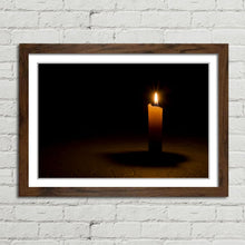Load image into Gallery viewer, Lone Candle Burning in the Dark