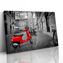 Load image into Gallery viewer, Red Scooter Bike in Rome