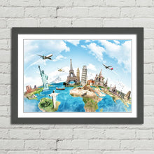 Load image into Gallery viewer, Travel the World Monuments Map