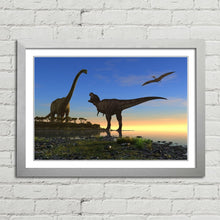 Load image into Gallery viewer, Dinosaur Brachiosaurus T Rex Pterodactyl