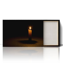 Load image into Gallery viewer, Lone Candle Burning in the Dark