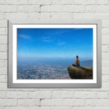 Load image into Gallery viewer, Yoga Woman Relaxing in Nature Oil Painting