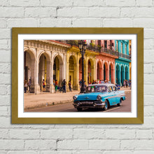 Load image into Gallery viewer, Old Blue Taxi Car Havana