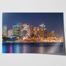 Load image into Gallery viewer, Sydney Harbour Skyline at Night