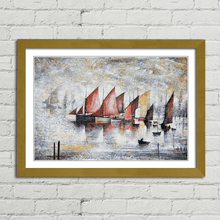 Load image into Gallery viewer, LS Lowry Sailing Boats 1930 Painting
