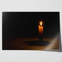 Load image into Gallery viewer, Lone Candle Burning in the Dark