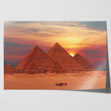 Load image into Gallery viewer, Ancient Pyramids at Sunset Giza