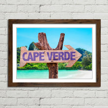 Load image into Gallery viewer, Cape Verde Wooden Beach Sign