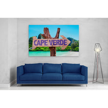 Load image into Gallery viewer, Cape Verde Wooden Beach Sign
