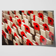 Load image into Gallery viewer, Remembrance Poppies on Crosses Lest We Forget