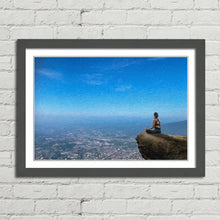 Load image into Gallery viewer, Yoga Woman Relaxing in Nature Oil Painting