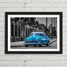 Load image into Gallery viewer, Havana Cuba Blue Classic Car