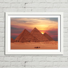 Load image into Gallery viewer, Ancient Pyramids at Sunset Giza