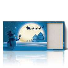 Load image into Gallery viewer, Snowman Waving to Santa Reindeer Christmas