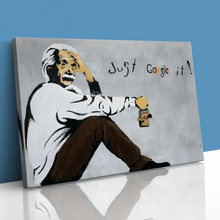 Load image into Gallery viewer, Einstein Just Google It Banksy