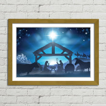 Load image into Gallery viewer, Christmas Nativity Scene Star Manger Crib