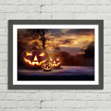 Load image into Gallery viewer, Spooky Pumpkin Sunset Halloween