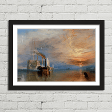 Load image into Gallery viewer, J.M.W. Turner Fighting Temeraire Painting