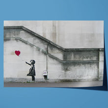 Load image into Gallery viewer, Banksy Heart Balloon Girl