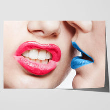 Load image into Gallery viewer, Girl Mouths Kissing Lips