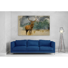 Load image into Gallery viewer, Red Deer Stag Watercolour Painting